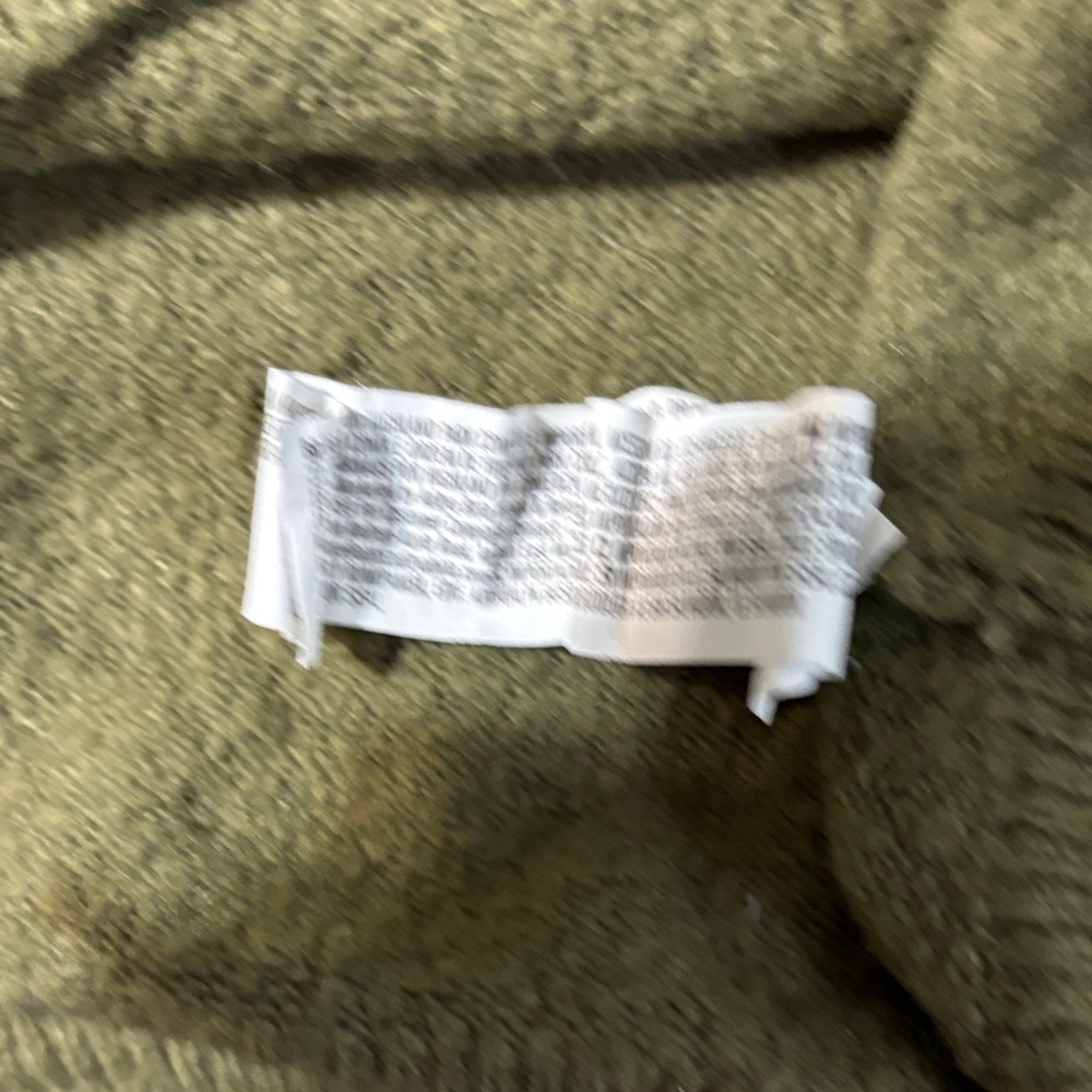 Forever 21 Women Sweater with Green and Cream Stripes large some piling and wear - Picture 6 of 9